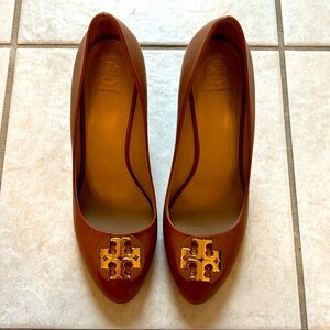 Tory Burch leather pumps wedges